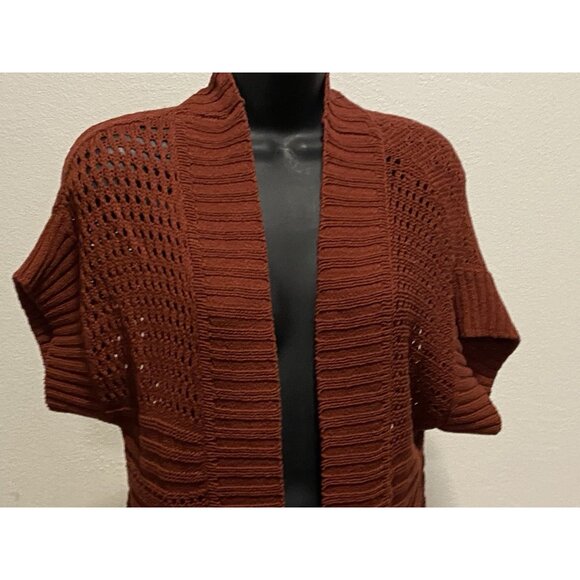 Coldwater Creek Womens Size M Short Sleeve Open Cardigan - Picture 2 of 11